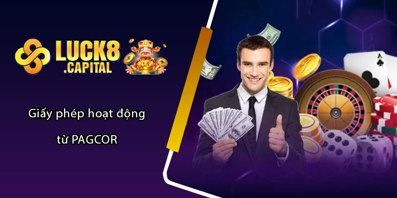 Giấy phép hoạt động từ PAGCOR